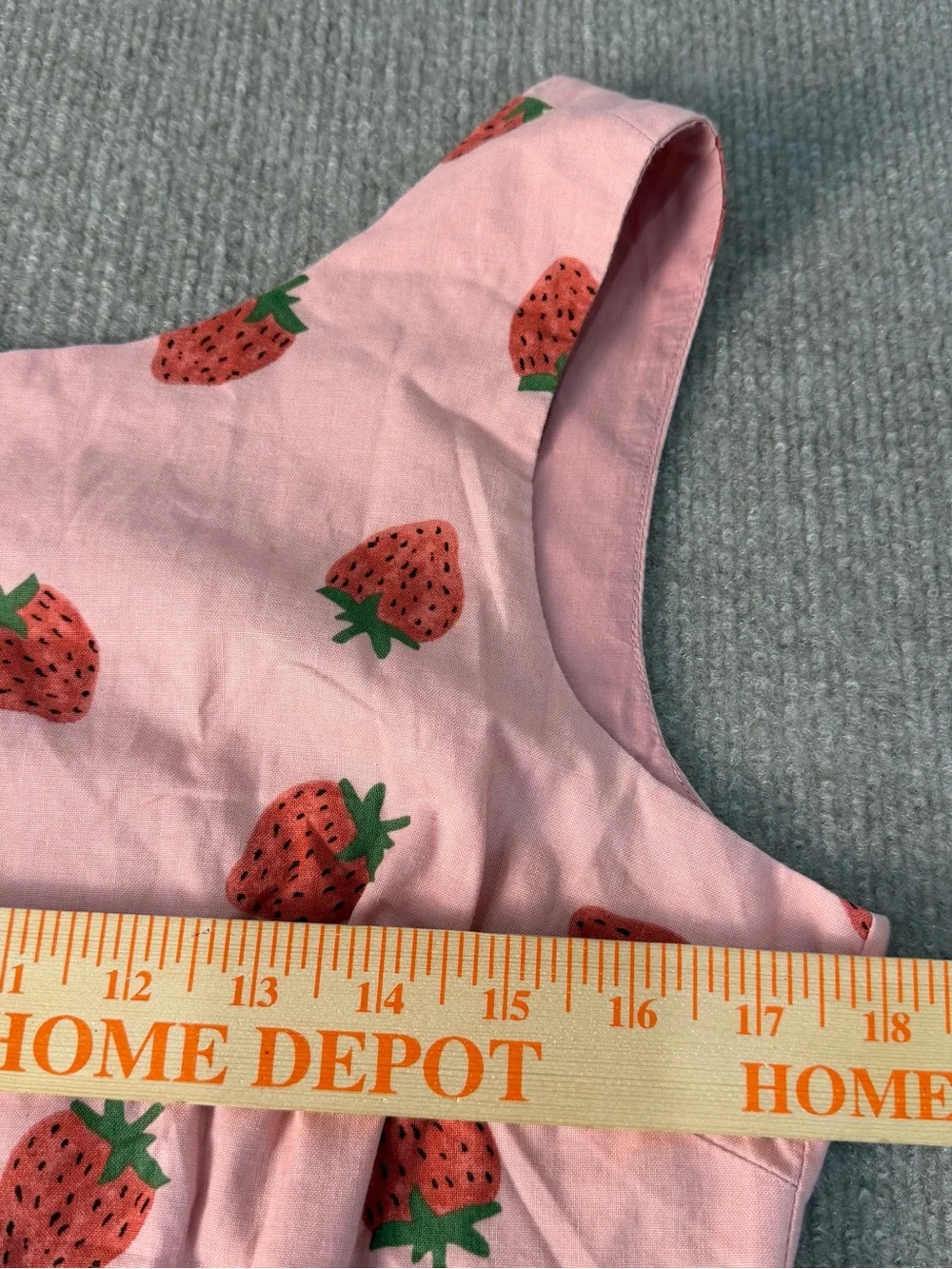 Princess Highway Pink Strawberry Print Cotton Dress Size 12 - Picture 7 of 12